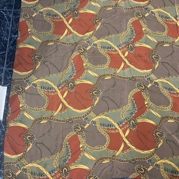 Hermes designer brand square neck wrap shawl silk scarf full wrap made in Italy - Picture 8 of 16